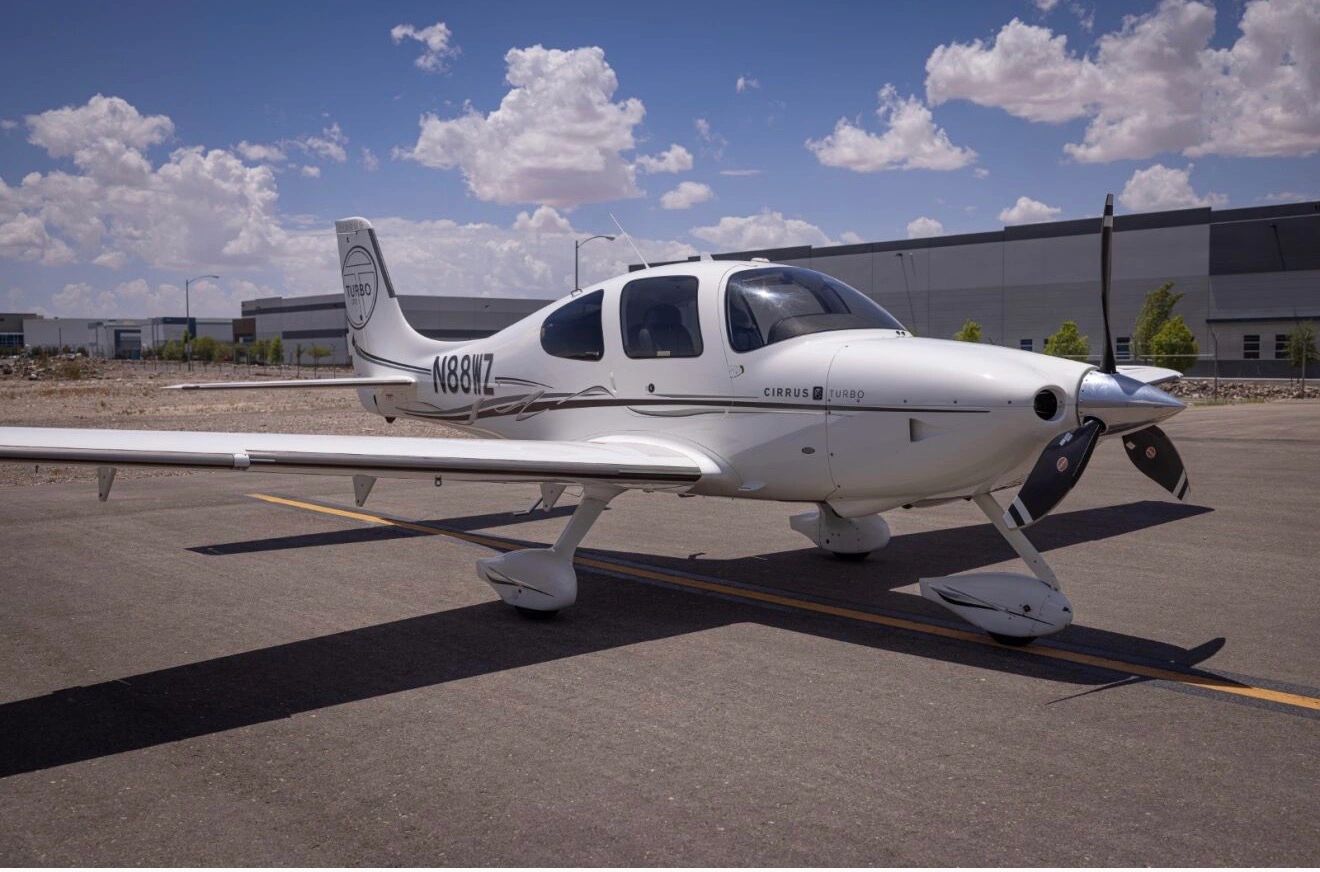 Fixed-wing aircraft N88WZ on the ramp